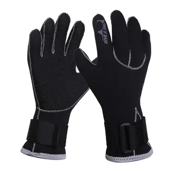 1 Чифт ръкавици за неопрен от неопрен с дебелина 3 мм, пазещи топлината и нескользящих, ръкавици с пет пръста за каране на каяк, ветроходство, гмуркане, сърф, гмуркане