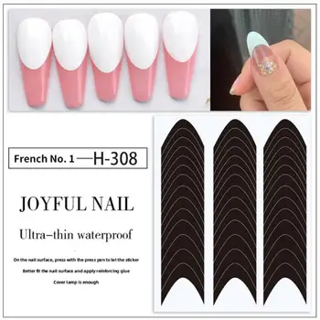Ситопечат лента V-образна форма за дизайн на ноктите, водачи на Етикети, Етикети за дизайн на ноктите, Лепило за нокти, направляващи етикети, Съвети по ноктите дизайн