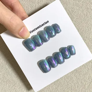 Сини флуоресцентни лазерни къса режийни ноктите за дизайн на ноктите