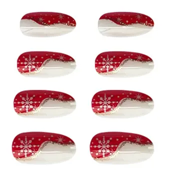 Коледни червени режийни ноктите Лесно премахва изкуствени нокти за професионално използване в салон