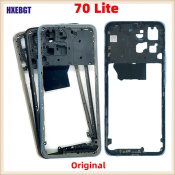 Оригиналната Средната рамка за Честта 70 Lite Задната част на предната панел на Предната рамка на Шасито + Странични бутони резервни Части за ремонт на смартфон