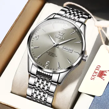 9928 OLEVS Мъжки механичен часовник Автоматично Най-добрата марка на Луксозни стомана Водоустойчив мъжки часовник Relogio Masculino 2023