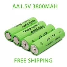 Батерия тип АА 3800 ма 1,5 Акумулаторна батерия тип АА 3800 ма 1,5 Акумулаторна батерия за играчка дистанционно управление Безплатна доставка