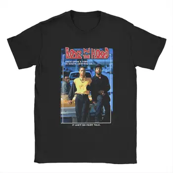 Мъжки t-shirt Boyz N The Hood Doughboy and Tre за Почивка, Тениски от чист памук, тениски с къс ръкав, блузи с кръгло деколте, подарък
