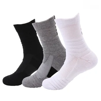 Мъжки спортни чорапи със средна патрон за бадминтон Джогинг на открито Плюшени абсорбиращи потта и мини баскетбол обикновена чорапи