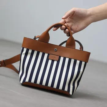 2023 Шик чанта през рамо за Жени, Луксозна Дизайнерска чанта, платно от естествена кожа, Малка чанта през рамо