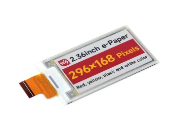2,36-инчов дисплей за електронна хартия (G) raw, 296 × 168, червено / жълто / черно / бяло Е идеален, за да променят ценовите етикети, под етикети, промишлени инструменти
