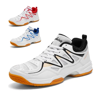 Мъжки маратонки за тенис на бадминтон голям размер 48, дамски тенис обувки за тренировки, градинска дишаща лека обувки за пинг-понг