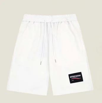 Черно-бели Модерни Ежедневни панталони, Памучни къси панталони, без пол, Размер XS-L