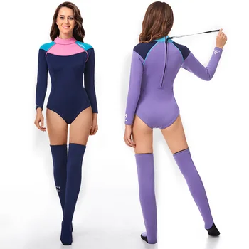 Дамски костюми от неопрен с дебелина 2 мм, за гмуркане, Запазване на Топлината, За практикуване на подводен спорт, подводен лов, Сърф, Водолазным Костюм, Купальными костюми