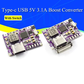 Type-C USB 5V 3.1 A в повишаващ преобразувател Нагоре модул Захранване IP5310 Мобилен Банка за хранене Аксесоари С Ключа Led Type-C