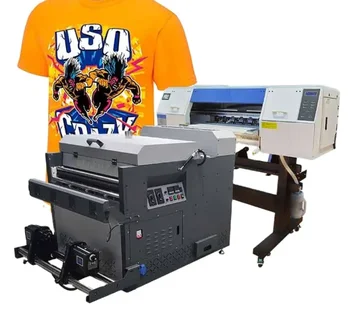 LENNY ПЕТ Transfer Film i3200 с две 4 печатающими глави Цифрова печатна машина A3 DTF Принтер със сушилня за разклащане на прах