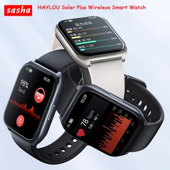 HAYLOU 2 Pro S001 Bluetooth Smart-Часовници Безжичен Предизвикателство Инчов Екран От Сапфир Стъкло Спортен Тенис на Монитора на Нивото на кислород в кръвта, за Мъже, Жени