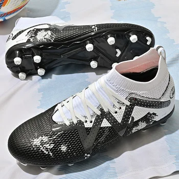 Футболни обувки За мъже и деца, футболни обувки за спорт на открито, ултра-леки нескользящие спортни обувки за тренировки по мини-футбол на трева
