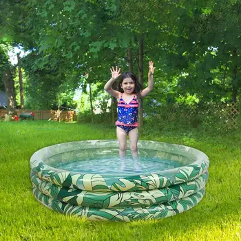 Детски басейн, надуваем басейн през лятото с вода, Открит Детски градина, водна парти в задния двор, сгъстено надуваеми детски басейни