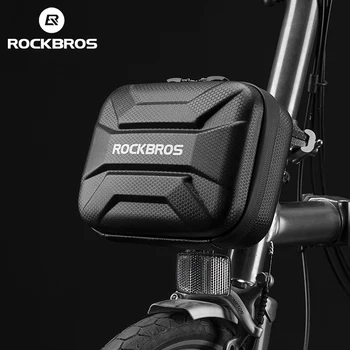 ROCKBROS Велосипедна Чанта Водоустойчива Твърда Обвивка на Велосипедна Чанта Предните Кошници За Електрически Скутер Отразяваща Калъф За Съхранение на МТБ Пътна Велосипедна Чанта