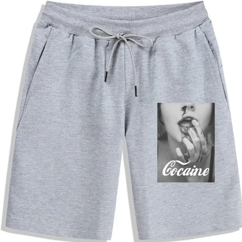 diva-closet Fashion coordinates модни памучни ежедневни стръмни мъжки къси панталони с принтом