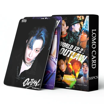 54 бр./компл. Kpop ATEEZ BEYOND Lomo Картички с Високо качество HD фотокарточка за събиране на фенове Подарък K-pop ATEEZ Празнуват албум картичка
