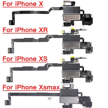 Подмяна на ушния динамика с влак за iPhone X XR XS Max-Горната ярък пръстен включва микрофон, без идентификация на лицето