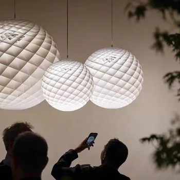 Окачен лампа Patera на датския дизайнер с кръгла географски глобус, бяла висящи тела за спалнята, хола, островна осветление трапезария