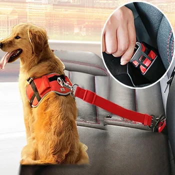 Най-продаваният колан на автомобила за домашни любимци, авто изтеглящи куче на каишка сбруя кученце на каишка, за да проверите за кучета