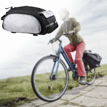 Подвижна чанта за каране на велосипед багажник, здрава чанта за задната седалка, багажник за пътуване на открито