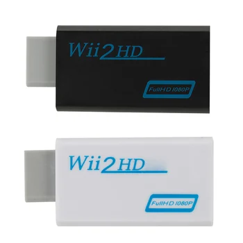 Конвертор, който е съвместим с WII, HDMI, HD 1080P, адаптер Wii 2, аудио система с 3.5 мм за КОМПЮТЪР с висока яснота на картината