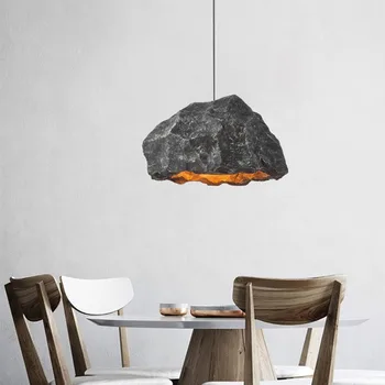 Полилеи, Дизайнерски таван в Скандинавски стил За ресторант, дневен тракт, Лампа от смола, Носталгичен Стил, Осветление ръчно изработени, Висящи лампи