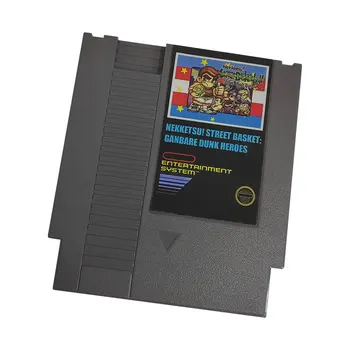 Nekketsu! Градинска количка - Ganbare Потапям Heroes Игра касета с 72 на контакти за 8-битови игрови конзоли NES NTSC и PAl